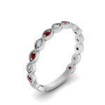 Load image into Gallery viewer, marquise-shaped-thin-stacking-diamond-band-with-ruby-in-white-gold-FDB5381GRUDRANGLE3-NL-WG.jpg
