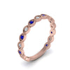 Load image into Gallery viewer, marquise-shaped-thin-stacking-diamond-band-with-sapphire-in-rose-gold-FDB5381GSABLANGLE3-NL-RG.jpg