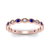 Load image into Gallery viewer, marquise-shaped-thin-stacking-diamond-band-with-sapphire-in-rose-gold-FDB5381GSABLANGLE3-NL-RG.jpg