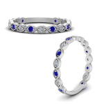Load image into Gallery viewer, marquise-shaped-thin-stacking-diamond-band-with-sapphire-in-white-gold-FDB5381GSABLANGLE3-NL-WG.jpg
