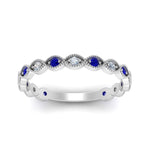 Load image into Gallery viewer, marquise-shaped-thin-stacking-diamond-band-with-sapphire-in-white-gold-FDB5381GSABLANGLE3-NL-WG.jpg
