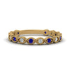 Load image into Gallery viewer, marquise-shaped-thin-stacking-diamond-band-with-sapphire-in-yellow-gold-FDB5381GSABLANGLE3-NL-YG.jpg