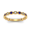 Load image into Gallery viewer, marquise-shaped-thin-stacking-diamond-band-with-sapphire-in-yellow-gold-FDB5381GSABLANGLE3-NL-YG.jpg