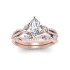 Load image into Gallery viewer, marquise-shaped-twisted-lab-grown-engagement-ring-set-in-rose-gold-FDENR3211MQANGLE5-NL-RG