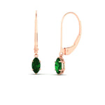 Load image into Gallery viewer, marquise-studs-1-carat-emerald-lever-back-dangles-earrings-in-rose-gold-FDEAR11236MQGEMGR-1.00CT-NL-RG.jpg
