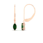 Load image into Gallery viewer, marquise-studs-1-carat-emerald-lever-back-dangles-earrings-in-rose-gold-FDEAR11236MQGEMGR-1.00CT-NL-RG.jpg
