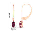 Load image into Gallery viewer, marquise-studs-1-carat-pink-sapphire-lever-back-dangles-earrings-in-rose-gold-FDEAR11236MQGSADRPI-1.00CT-NL-RG.jpg
