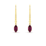 Load image into Gallery viewer, marquise-studs-1-carat-pink-sapphire-lever-back-dangles-earrings-in-yellow-gold-FDEAR11236MQGSADRPI-1.00CT-NL-YG.jpg
