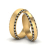 Load image into Gallery viewer, matching-bands-for-him-and-her-with-black-diamond-in-yellow-gold-FD-DB1040GBLACK-NL-YG.jpg