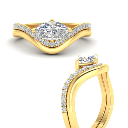 matching-marquise-lab-diamond-wedding-ring-set-in-yellow-gold-fdens11617mqangle3-nl-yg.jpg
