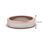 Load image into Gallery viewer, Matte Finish 2 Tone Mens Wedding Ring
