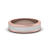 Load image into Gallery viewer, Matte Finish 2 Tone Mens Wedding Ring