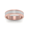 Load image into Gallery viewer, Matte Finish 2 Tone Mens Wedding Ring