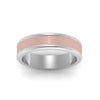 Load image into Gallery viewer, Matte Finish 2 Tone Mens Wedding Ring