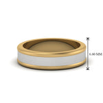 Load image into Gallery viewer, Matte Finish 2 Tone Mens Wedding Ring
