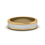 Load image into Gallery viewer, Matte Finish 2 Tone Mens Wedding Ring
