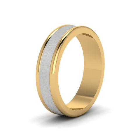 matte-finish-2-tone-mens-band-in-14K-yellow-gold-FDM8343BANGLE2-NL-YG-4