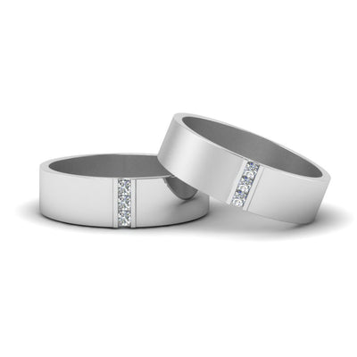 Matte Finish Wedding Rings For Gay