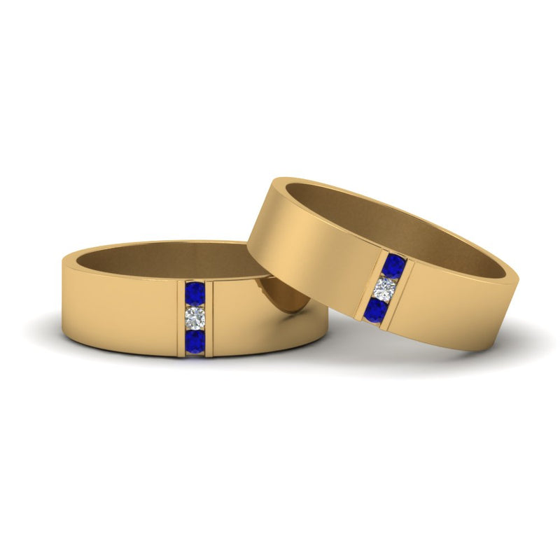 matte-finish-wedding-diamond-rings-for-gay-with-blue-sapphire-in-14K-yellow-gold-FDLG8111BGSABL-NL-YG