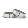 Load image into Gallery viewer, matte-finish-wedding-diamond-rings-for-gay-with-orange-sapphire-in-950-Platinum-FDLG8111BGSAOR-NL-WG