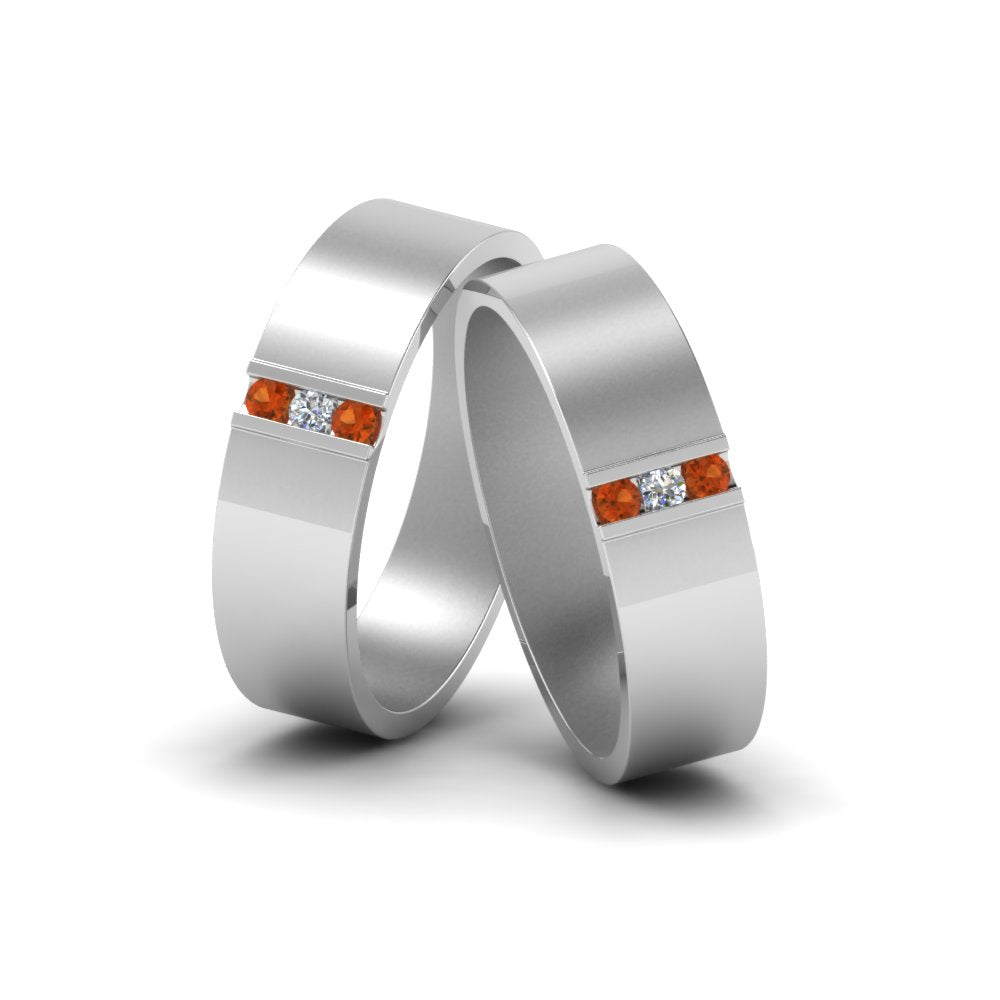 matte-finish-wedding-diamond-rings-for-gay-with-orange-sapphire-in-950-Platinum-FDLG8111BGSAOR-NL-WG