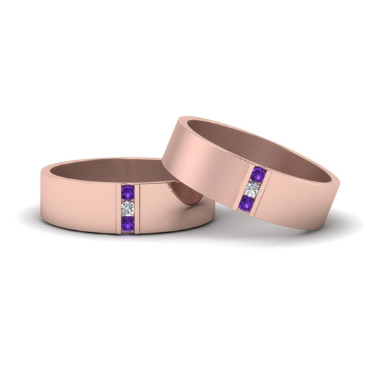 matte-finish-wedding-diamond-rings-for-gay-with-violac-topaz-in-14K-rose-gold-FDLG8111BGVITO-NL-RG