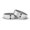 Load image into Gallery viewer, matte-finish-wedding-rings-for-gay-with-black-diamond-in-950-Platinum-FDLG8111BGBLACK-NL-WG