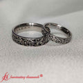 Thumbnail 6 - men-and-women-nature-themed-matching-wedding-bands-in-platinum-fd10571c-400