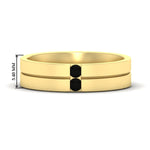 Load image into Gallery viewer, mens-2-stone-black-diamond-band-in-yellow-gold-fdm1052gblack-nl-yg-hw
