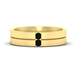 Load image into Gallery viewer, mens-2-stone-black-diamond-band-in-yellow-gold-fdm1052gblack-nl-yg
