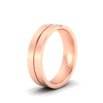 Load image into Gallery viewer, mens-2-stone-diamond-band-in-rose-gold-fdm1052angle2-nl-rg
