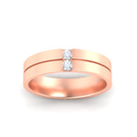 Load image into Gallery viewer, mens-2-stone-diamond-band-in-rose-gold-fdm1052angle5-nl-rg
