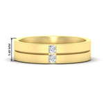 Load image into Gallery viewer, mens-2-stone-diamond-band-in-yellow-gold-fdm1052-nl-yg-hw
