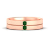 Load image into Gallery viewer, mens-2-stone-emerald-band-in-rose-gold-fdm1052gemgr-nl-rg