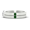 Load image into Gallery viewer, mens-2-stone-emerald-band-in-white-gold-fdm1052gemgr-nl-wg-hw