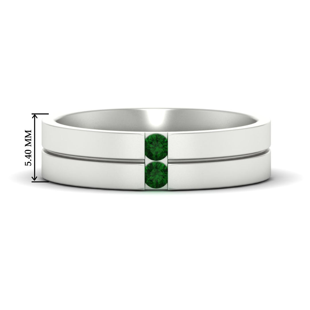 mens-2-stone-emerald-band-in-white-gold-fdm1052gemgr-nl-wg-hw