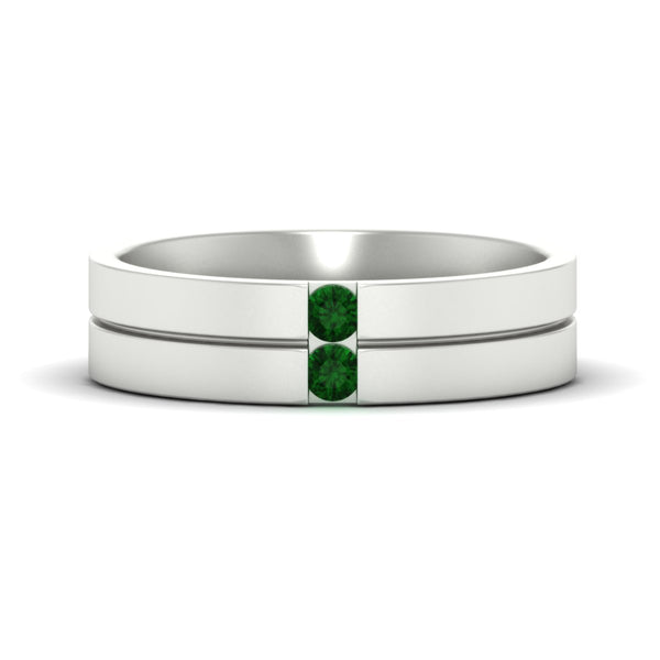 mens-2-stone-emerald-band-in-white-gold-fdm1052gemgr-nl-wg