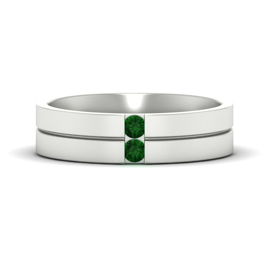 mens-2-stone-emerald-band-in-white-gold-fdm1052gemgr-nl-wg