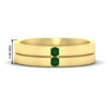 Load image into Gallery viewer, mens-2-stone-emerald-band-in-yellow-gold-fdm1052gemgr-nl-yg-hw