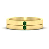 Load image into Gallery viewer, mens-2-stone-emerald-band-in-yellow-gold-fdm1052gemgr-nl-yg