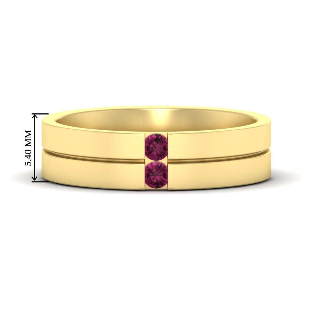 mens-2-stone-pink-sapphire-band-in-yellow-gold-fdm1052gsadrpi-nl-yg-hw