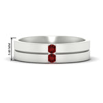 Load image into Gallery viewer, mens-2-stone-ruby-band-in-white-gold-fdm1052grudr-nl-wg-hw
