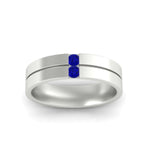 Load image into Gallery viewer, mens-2-stone-sapphire-band-in-white-gold-fdm1052gsablangle5-nl-wg
