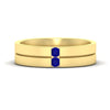 Load image into Gallery viewer, mens-2-stone-sapphire-band-in-yellow-gold-fdm1052gsabl-nl-yg