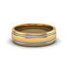 Load image into Gallery viewer, Mens 2 Tone Double Inlay Engagement Ring
