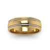 Load image into Gallery viewer, Mens 2 Tone Double Inlay Engagement Ring