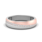 Load image into Gallery viewer, Mens 2 Tone Diagonal Stone Engagement Ring
