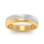 Load image into Gallery viewer, Mens 2 Tone Diagonal Stone Engagement Ring
