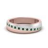 Load image into Gallery viewer, Mens 2 Tone Diagonal Stone Engagement Ring
