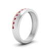 Load image into Gallery viewer, Mens 2 Tone Diagonal Stone Engagement Ring